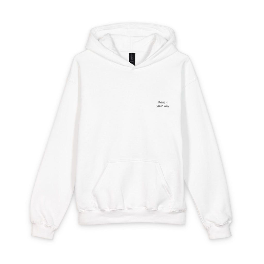 Personalize this Youth Hooded Sweatshirt – Minimal Chest Text Kids Hoodie