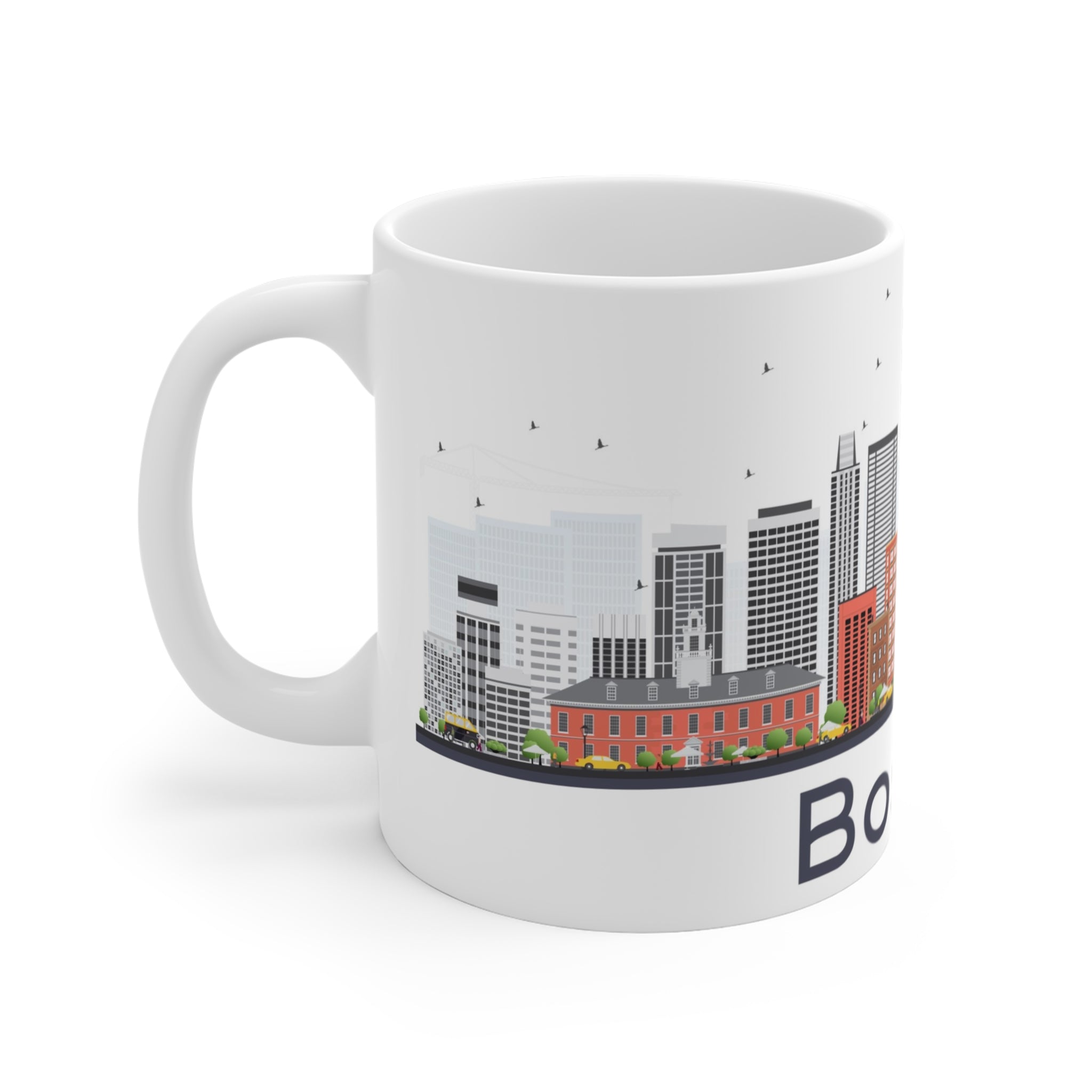 Boston Skyline Mug — 11oz Cityscape Coffee Cup