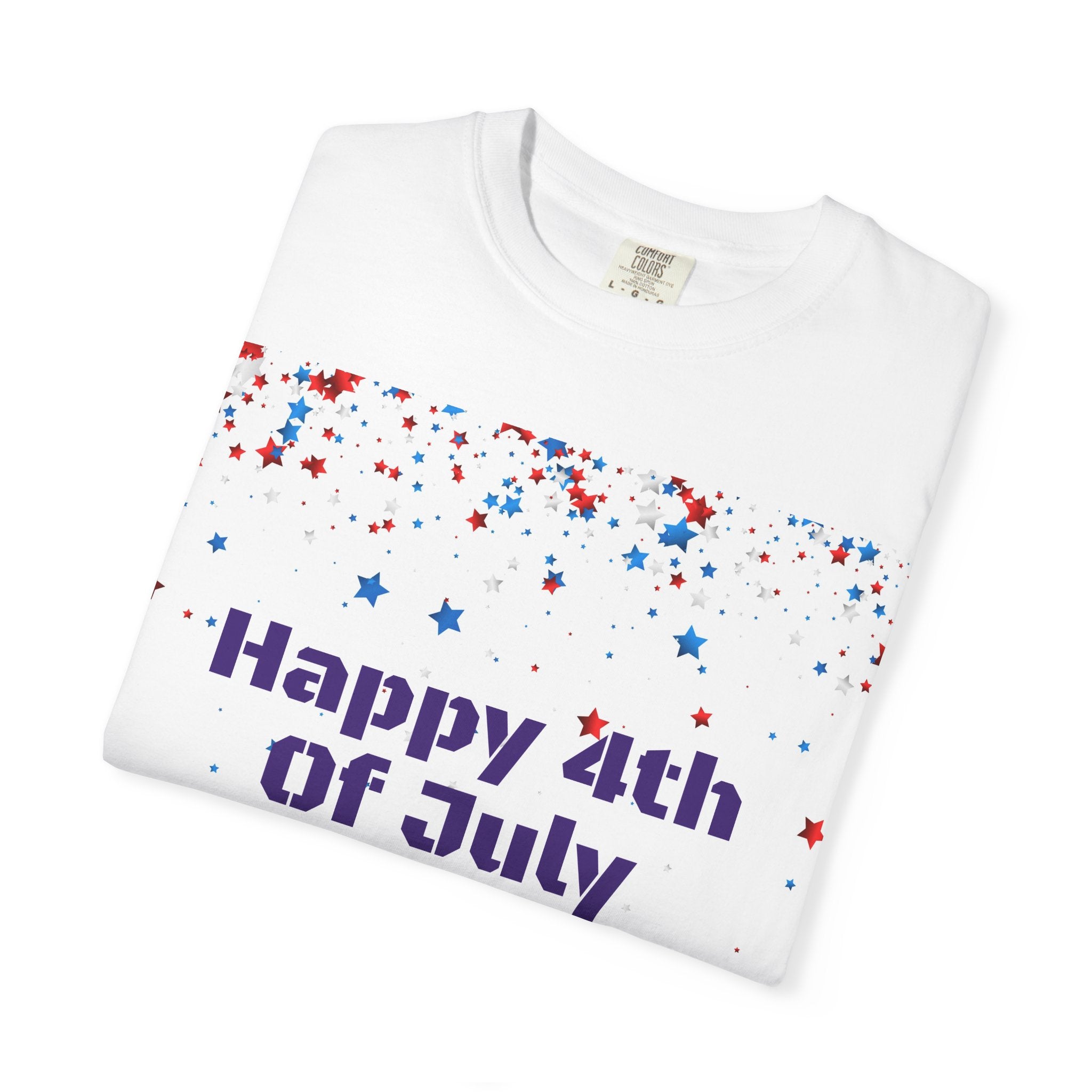4th of July T-Shirt — "Happy 4th Of July" Fireworks Tee
