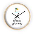 Tropical Palm Wall Clock — Customizable 'Print it your way' Beach Design